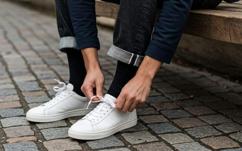 Can You Wear Black Socks with White Shoes? Villaininside Can You Wear Black Socks with White Shoes? Villaininside